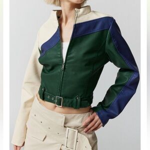 UO Faux Leather Moto Jacket